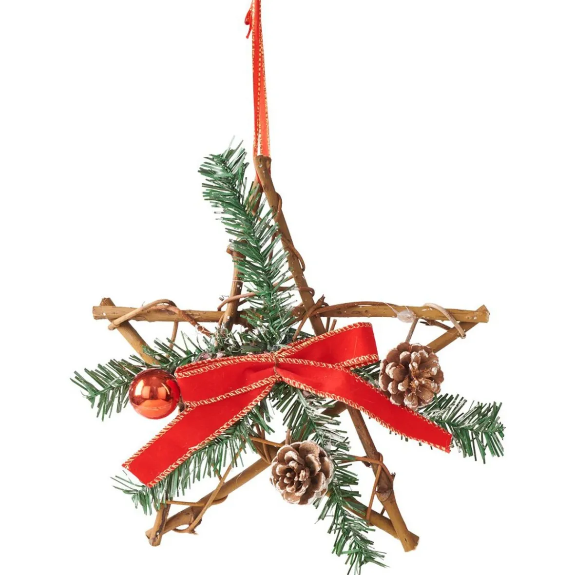 Décoration de Noël en rotin à suspendre-Gifi Online