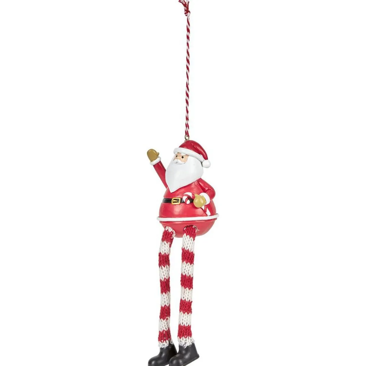 Décoration de Noël figurine à poser avec jambes en laine-Gifi New