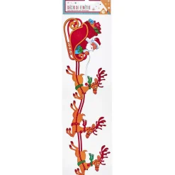 Décoration de Noël électrostatique traineau L36X11 cm-Gifi Sale