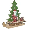 Décoration de Noël luge en bois à poser-Gifi Discount