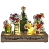 Décoration de Noël lumineuse à poser Disney sur socle bois Mickey et ses amis-Gifi Discount