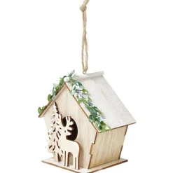 Décoration de Noël maison à suspendre en bois-Gifi Discount