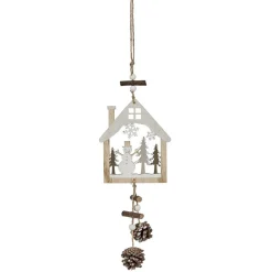 Décoration de Noël maison en bois à suspendre-Gifi Online