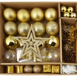 Décoration de Noël or à suspendre x 40-Gifi Discount