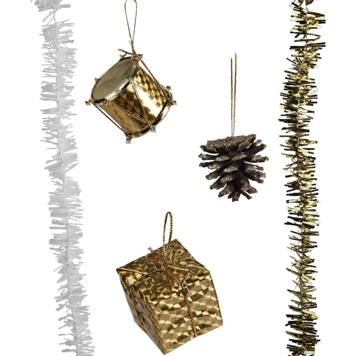 Décoration de Noël or à suspendre x 40-Gifi Discount