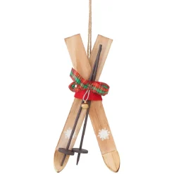 Décoration de Noël paire de skis à suspendre-Gifi Online