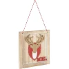 Décoration de Noël panneau en bois avec renne-Gifi Hot