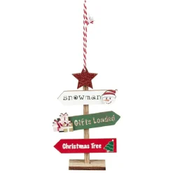Décoration de Noël panneau de signalisation-Gifi New