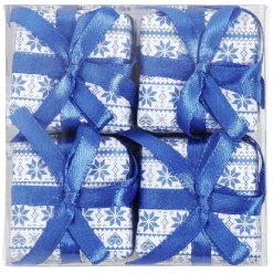 Décoration de Noël paquet-cadeau à suspendre x4-Gifi Outlet