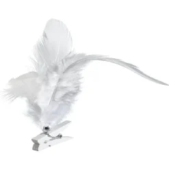 Décoration de Noël plume blanche x12-Gifi Best