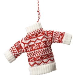 Décoration de Noël pull rouge et blanc à suspendre-Gifi Online