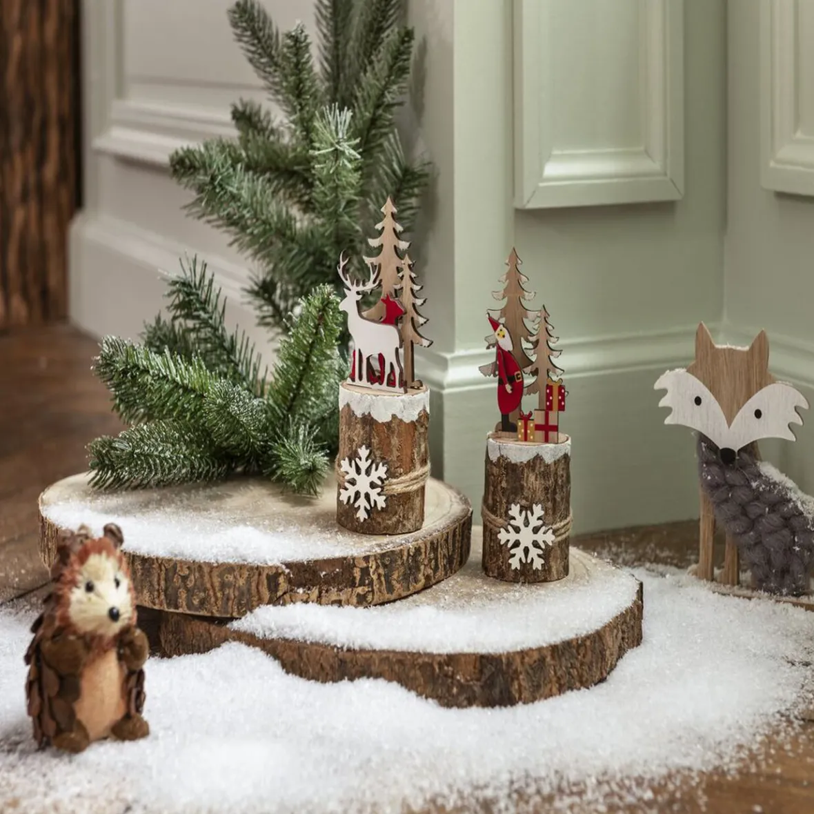 Décoration de Noël rondin à poser-Gifi Sale