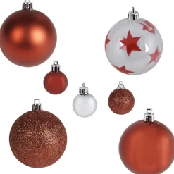 Décoration de Noël rouge à suspendre x 40-Gifi Best