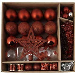 Décoration de Noël rouge à suspendre x 40-Gifi Best