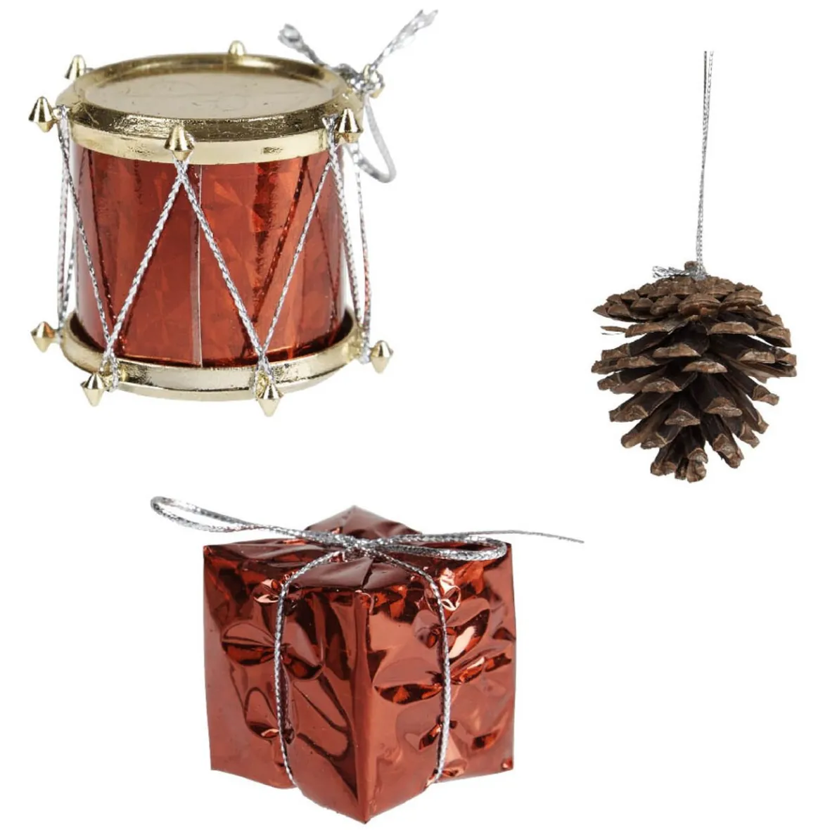 Décoration de Noël rouge à suspendre x 40-Gifi Best