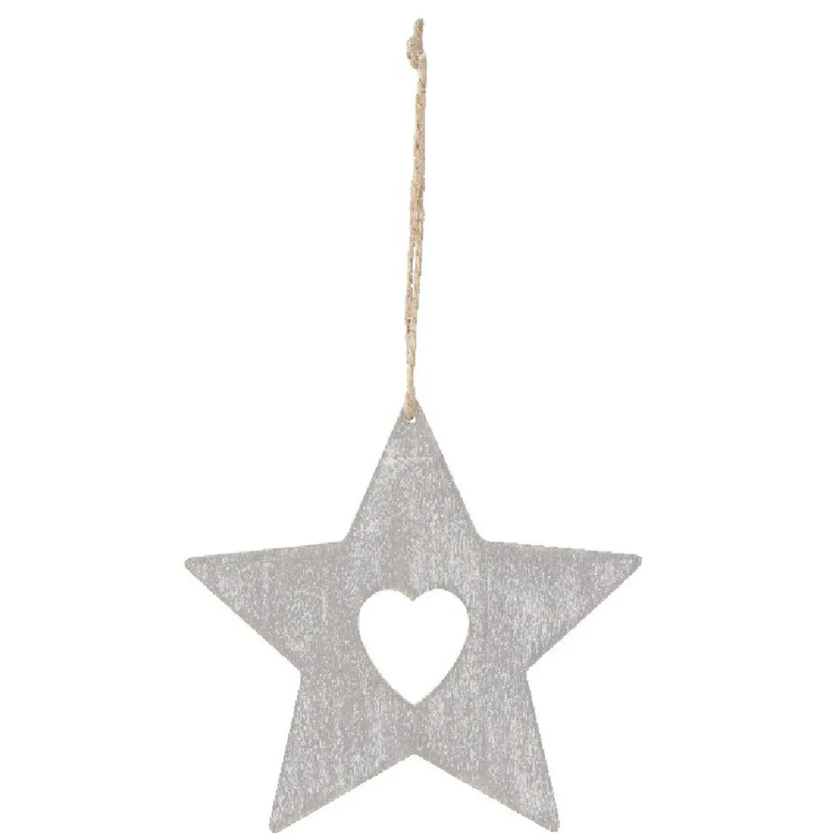 Décoration de Noël étoile à suspendre grise-Gifi