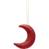 Décoration de Noël étoile et lune rouges à suspendre-Gifi Best