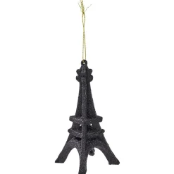 Décoration de Noël Tour Eiffel à suspendre en résine 2 modèles-Gifi New