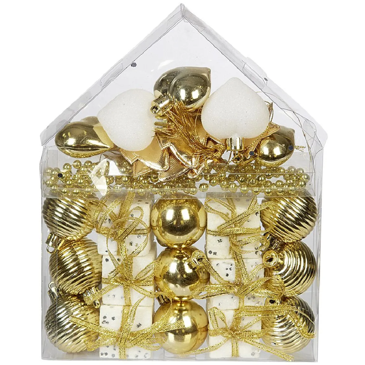 Décoration de Sapin de Noël Blanc Doré x30-Gifi Clearance