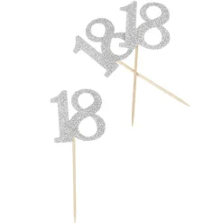 Décoration de table anniversaire 18 ans argenté-Gifi Sale