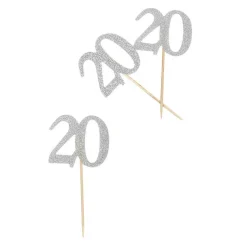 Décoration de table anniversaire 20 ans argenté-Gifi New
