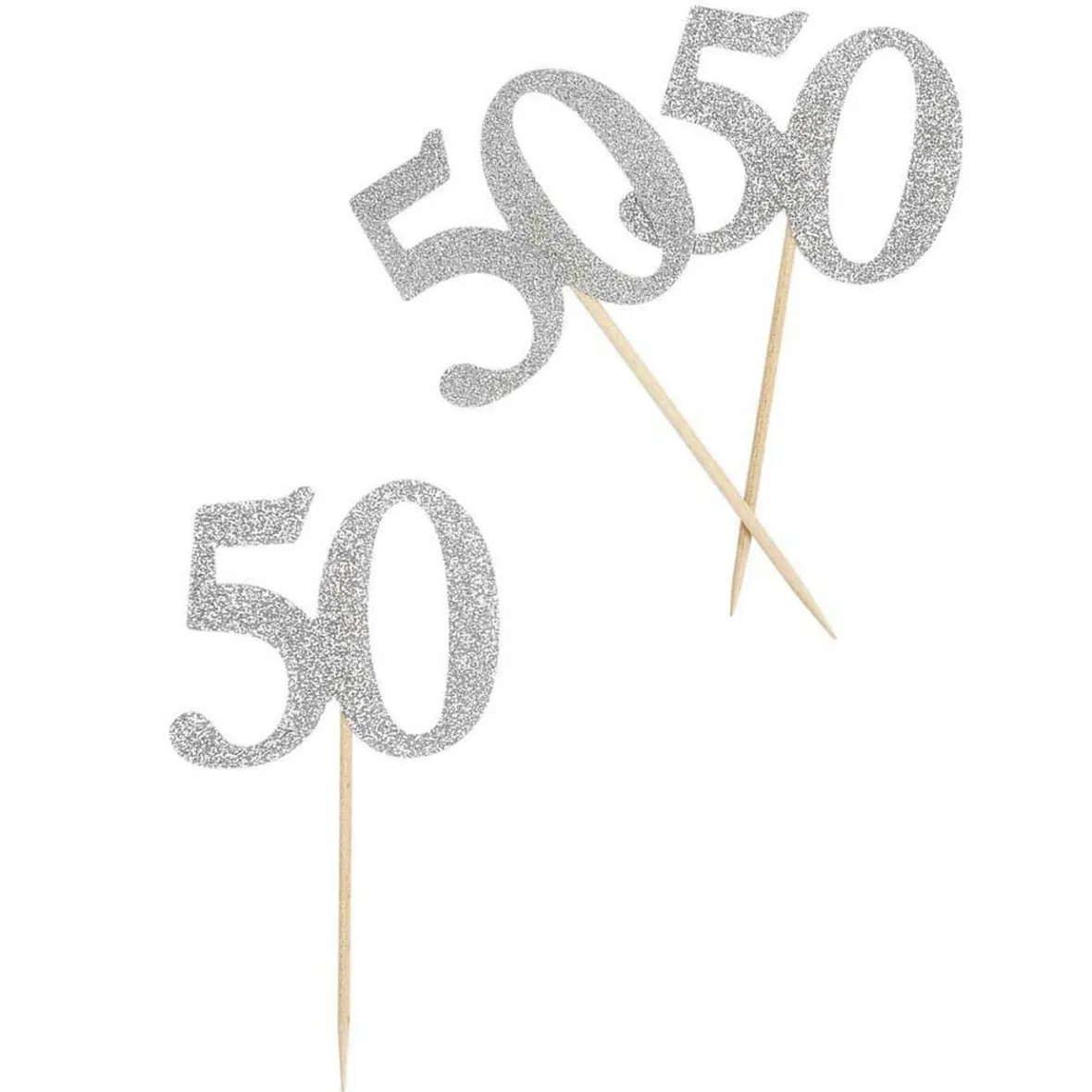 Décoration de table anniversaire 50 ans argenté-Gifi Outlet