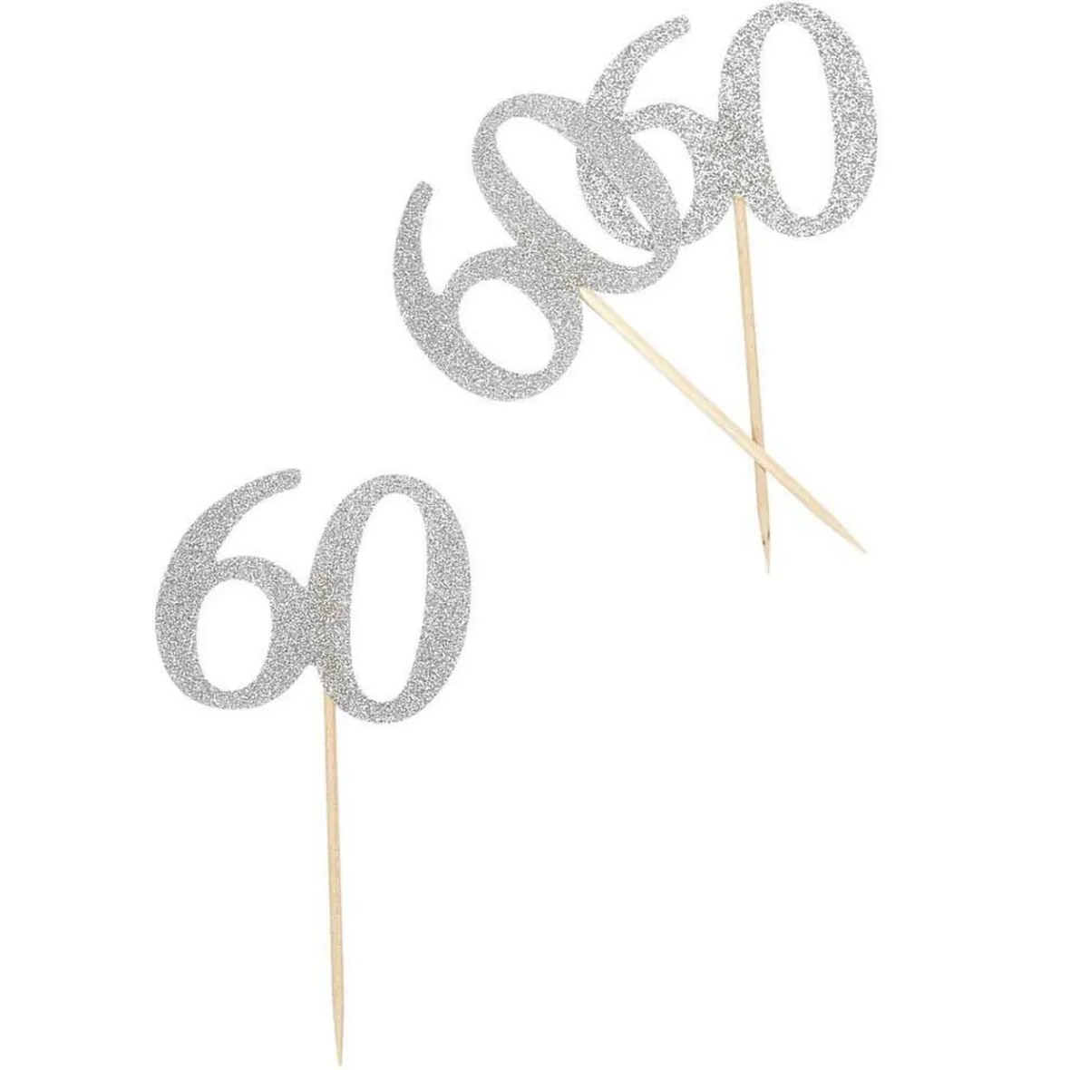 Décoration de table anniversaire 60 ans argenté-Gifi Best