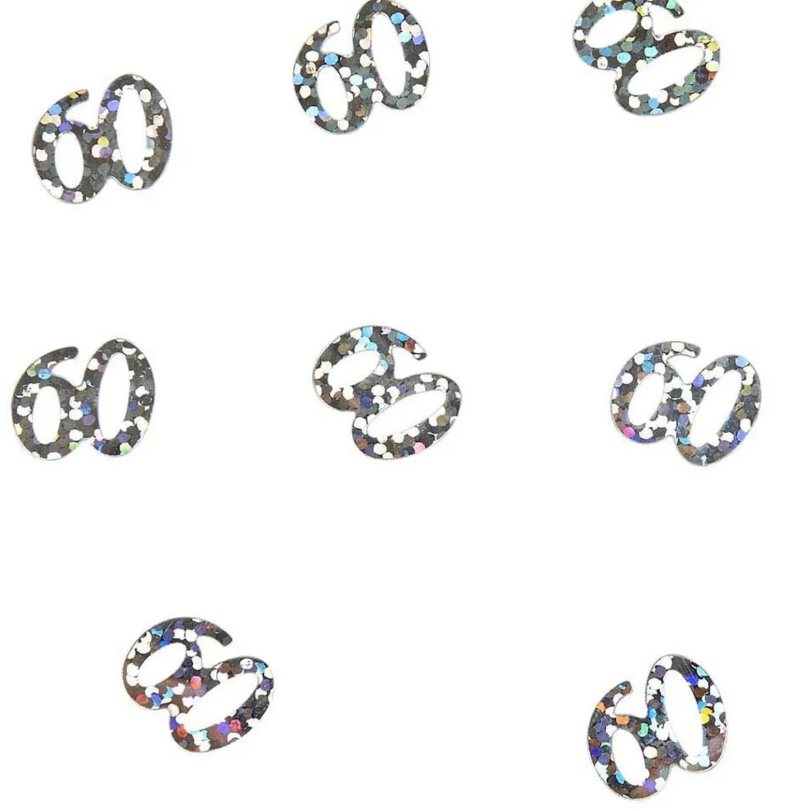 Décoration de table anniversaire 60 ans argenté-Gifi Best