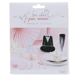 Décoration de table design mariés-Gifi Online