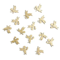 Décoration de table en bois forme ange doré 15 pièces-Gifi Best