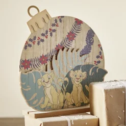 Décoration Disney à poser boule de Noël Le Roi Lion bois H21,5cm-Gifi Hot