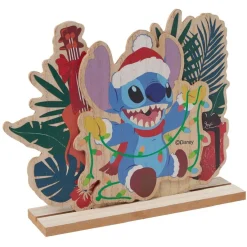 Décoration Disney à poser Stitch Noël bois L23xH19,5cm-Gifi Online
