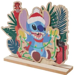 Décoration Disney à poser Stitch Noël bois L23xH19,5cm-Gifi Online