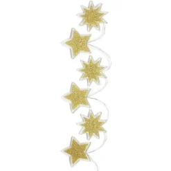 Décoration fenêtre Noël gel guirlande étoile doré-Gifi Online