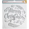 Décoration fenêtre Noël électrostatique Merry Christmas argenté-Gifi Sale
