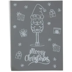 Décoration fenêtre Noël électrostatique dessin blanc-Gifi Hot