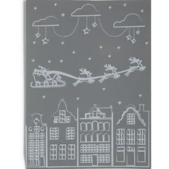 Décoration fenêtre Noël électrostatique dessin blanc-Gifi Hot