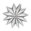 Décoration forme étoile 3D argentée à déplier-Gifi