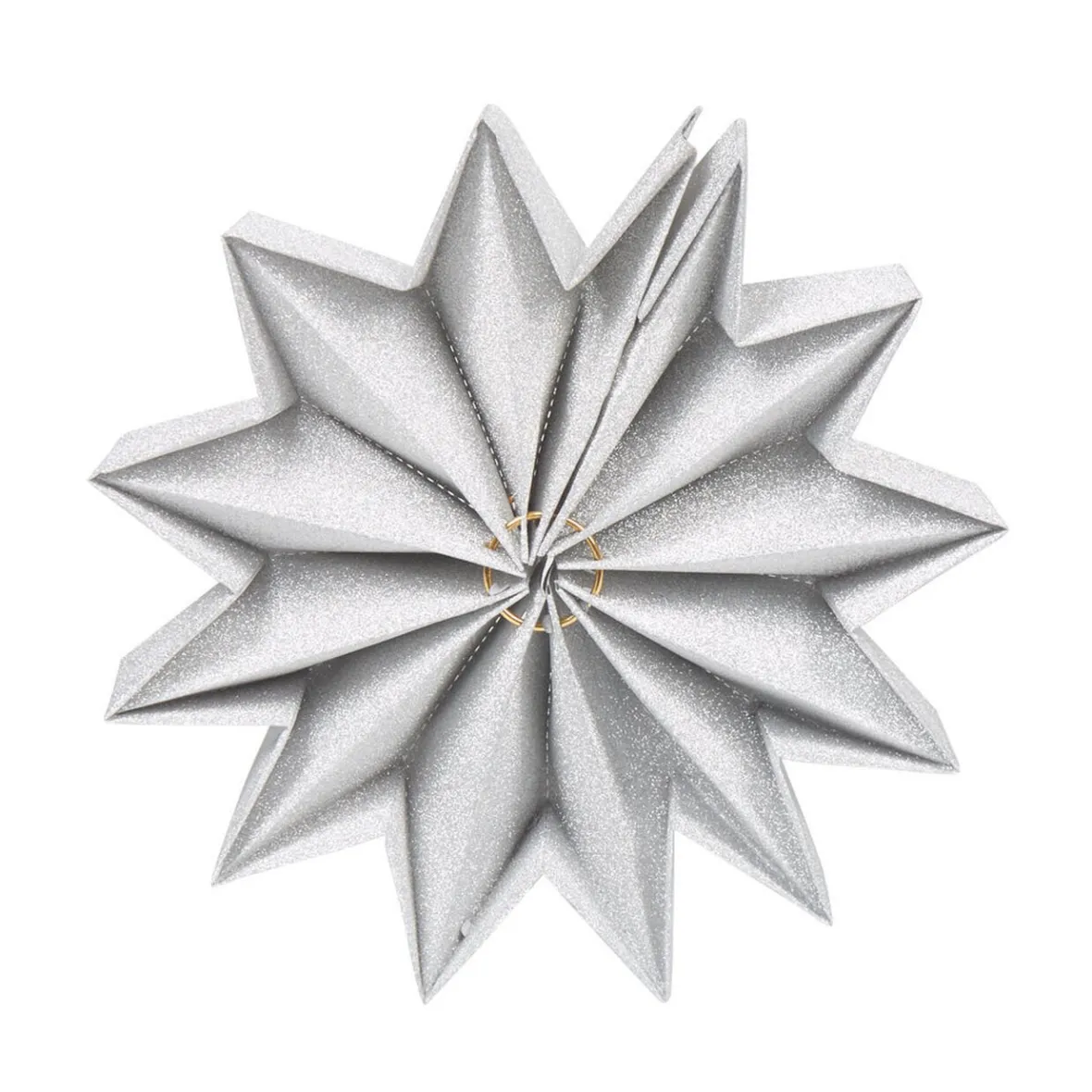 Décoration forme étoile 3D argentée à déplier-Gifi
