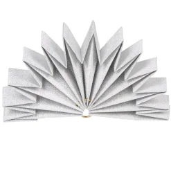 Décoration forme étoile 3D argentée à déplier-Gifi