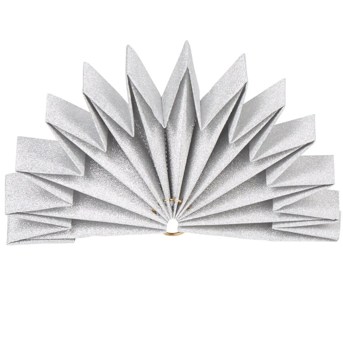 Décoration forme étoile 3D argentée à déplier-Gifi