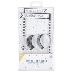 Décoration gâteau Joyeux anniversaire et ballon-Gifi Sale