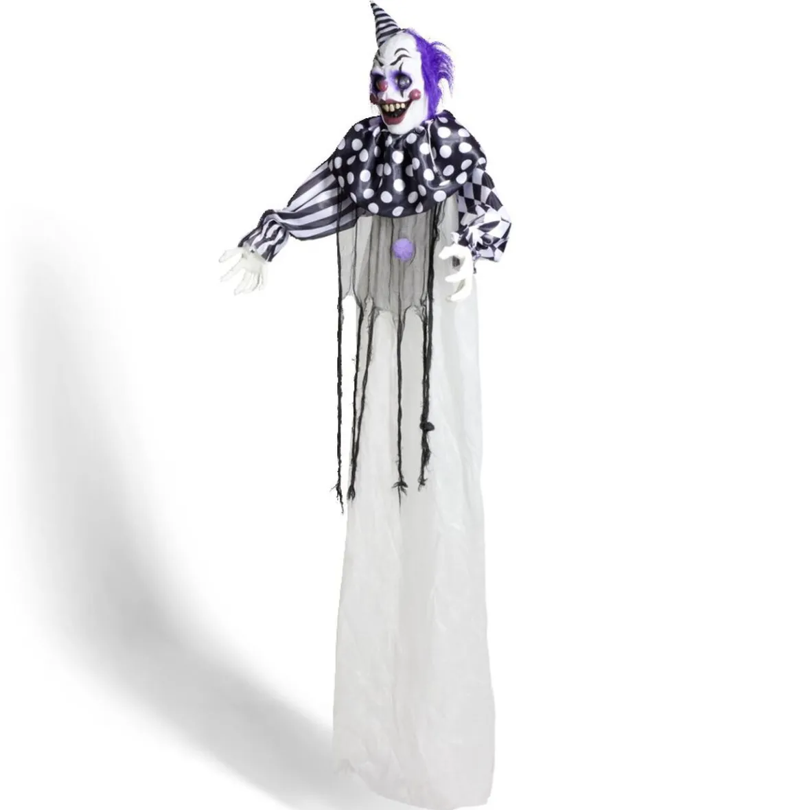 Décoration Halloween clown suspendu sonore et animé H180cm-Gifi Online