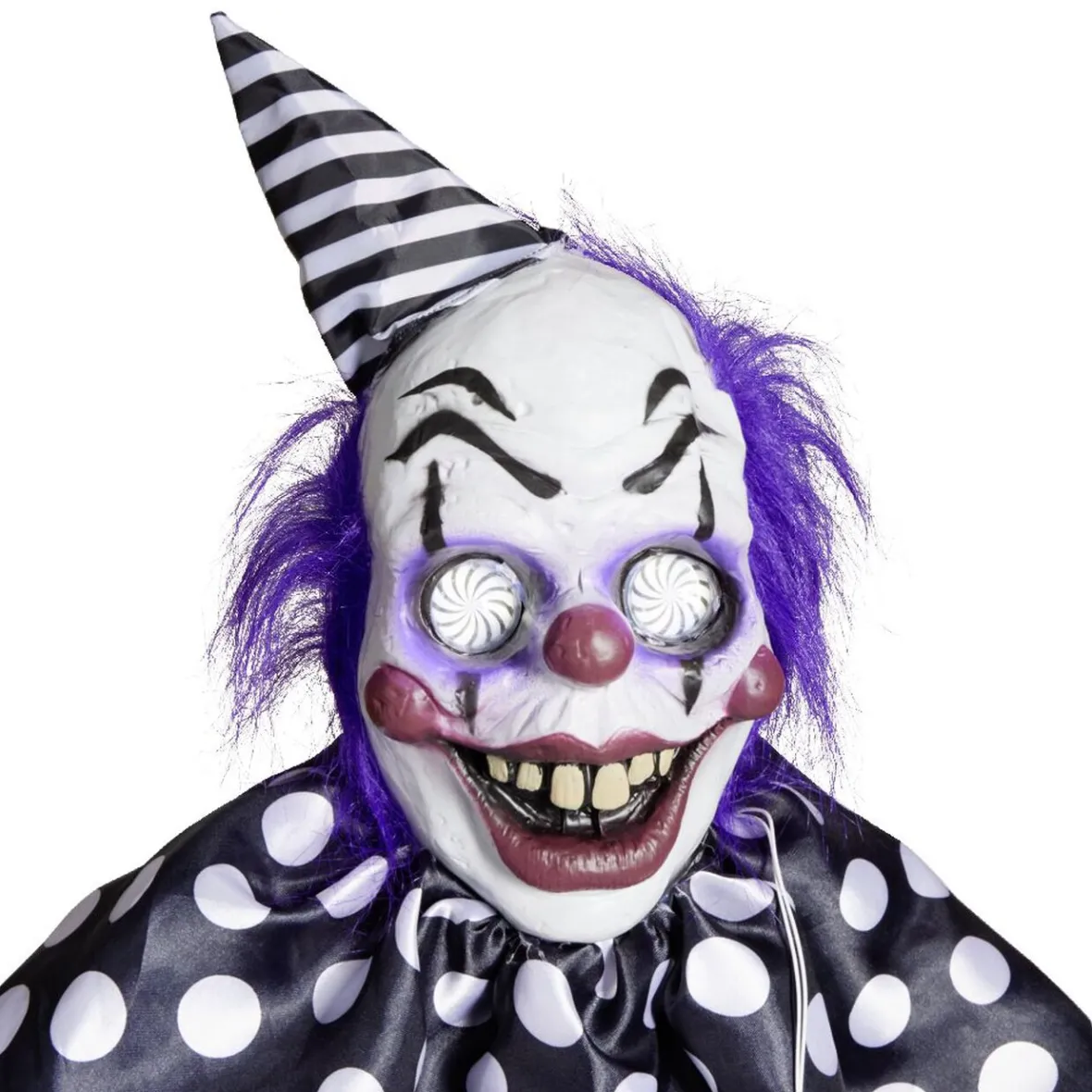 Décoration Halloween clown suspendu sonore et animé H180cm-Gifi Online