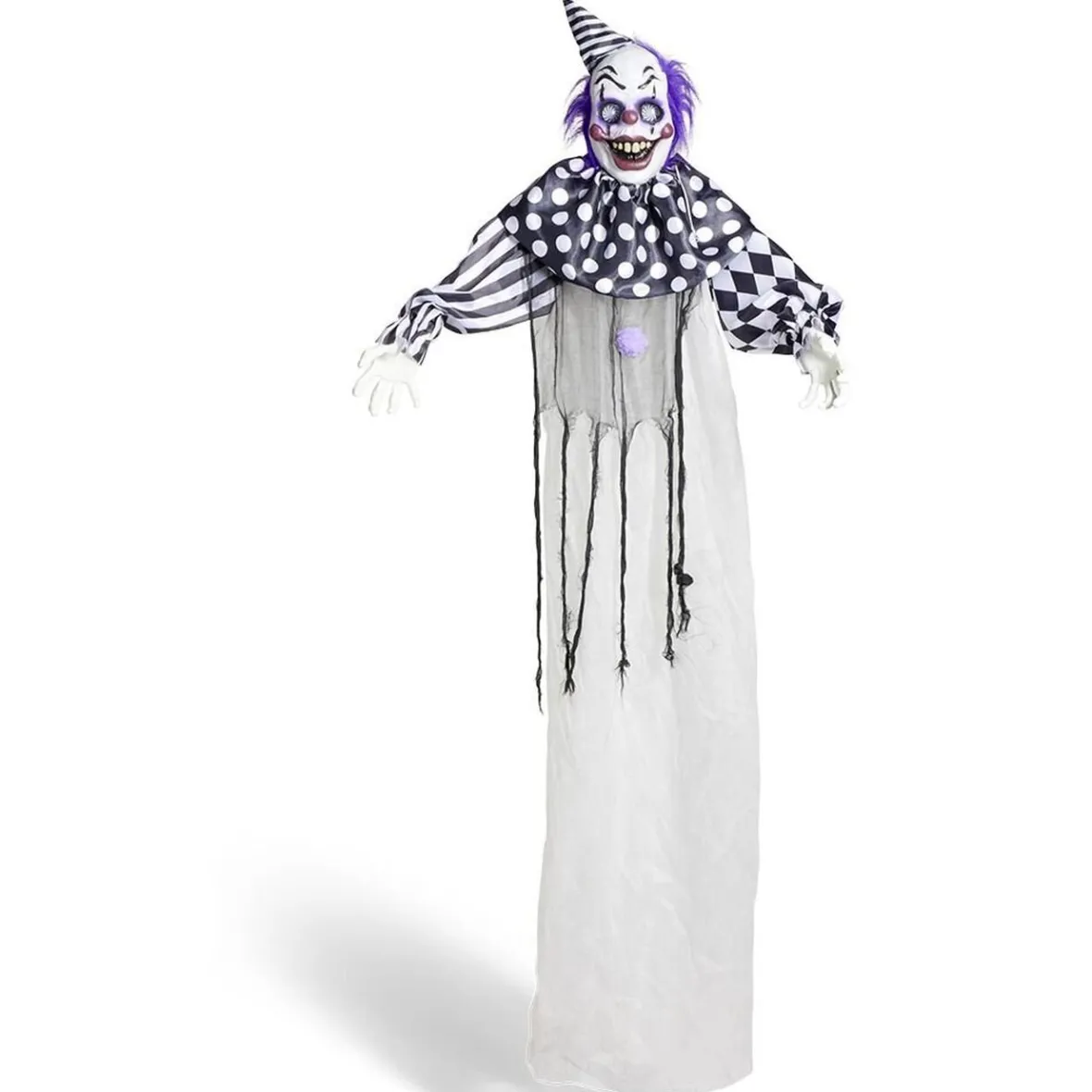 Décoration Halloween clown suspendu sonore et animé H180cm-Gifi Online