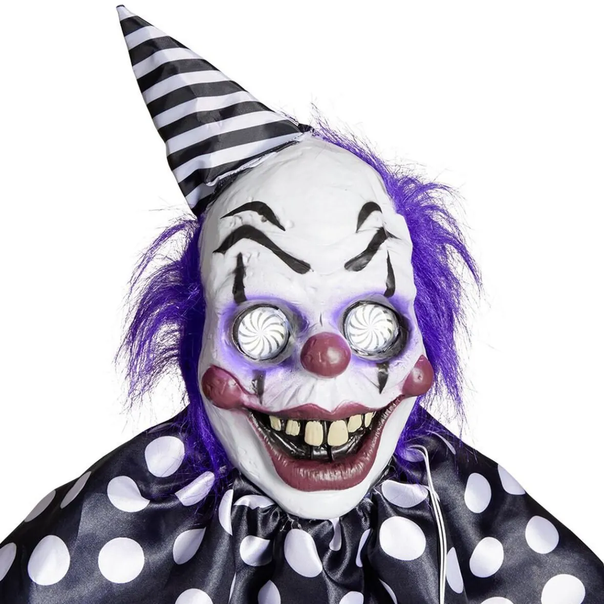 Décoration Halloween clown suspendu sonore et animé H180cm-Gifi Online