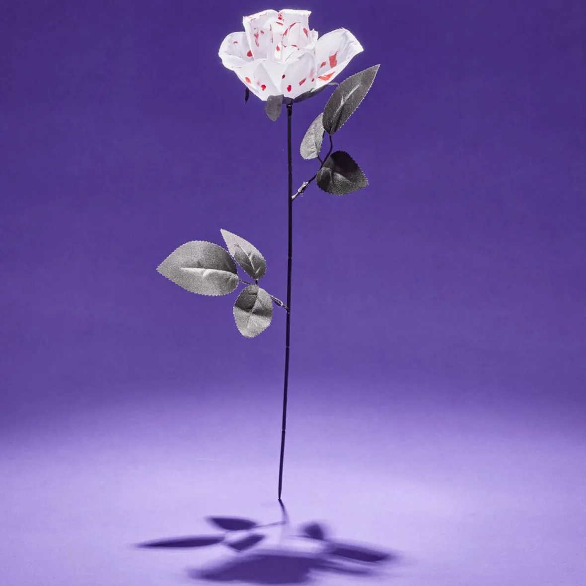 Décoration Halloween rose artificielle sanglante-Gifi Hot