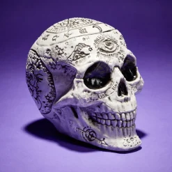 Décoration Halloween Spirit tête de mort à poser 15x11xH15cm-Gifi New