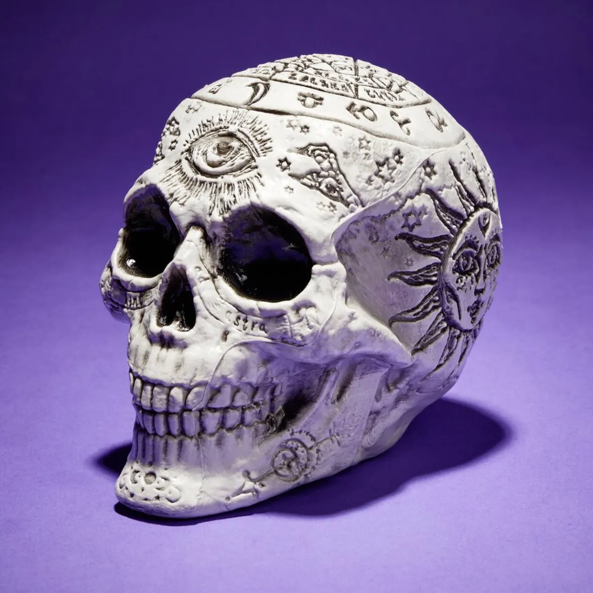 Décoration Halloween Spirit tête de mort à poser 15x11xH15cm-Gifi New