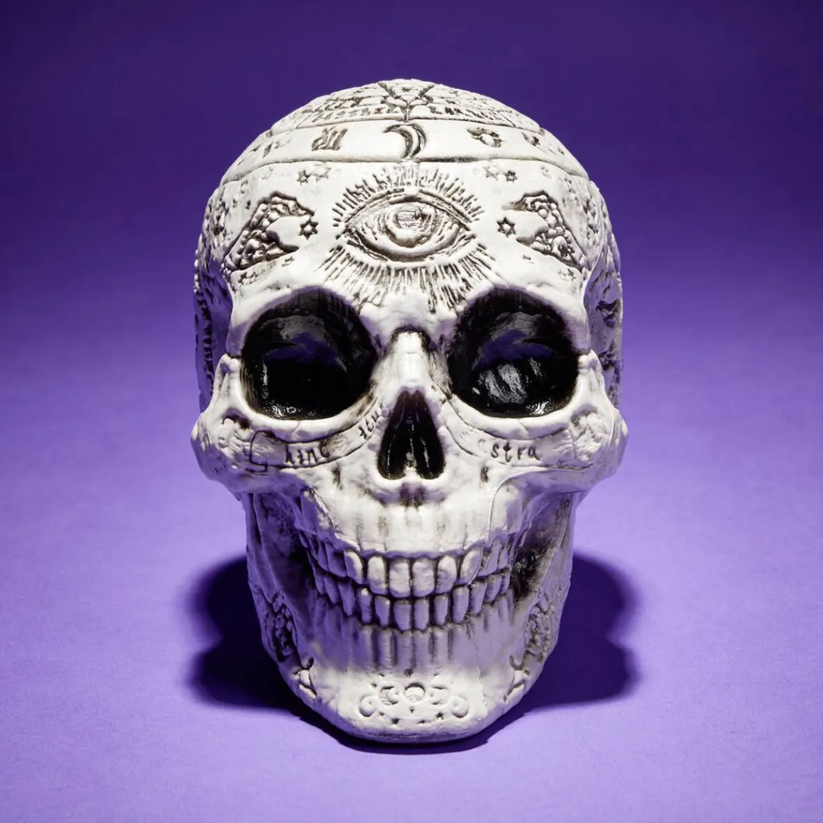 Décoration Halloween Spirit tête de mort à poser 15x11xH15cm-Gifi New